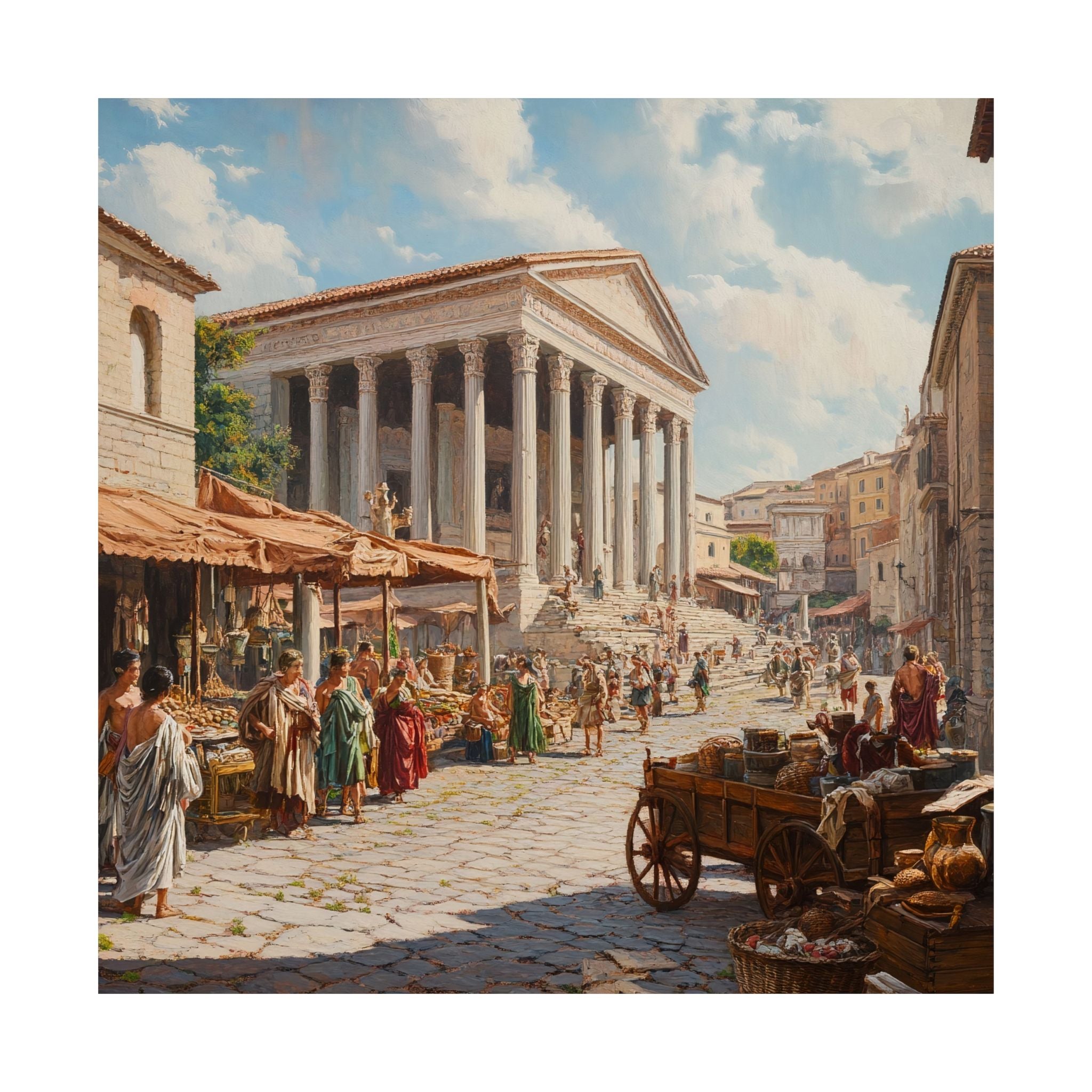 "Via Aurea" Satin Poster