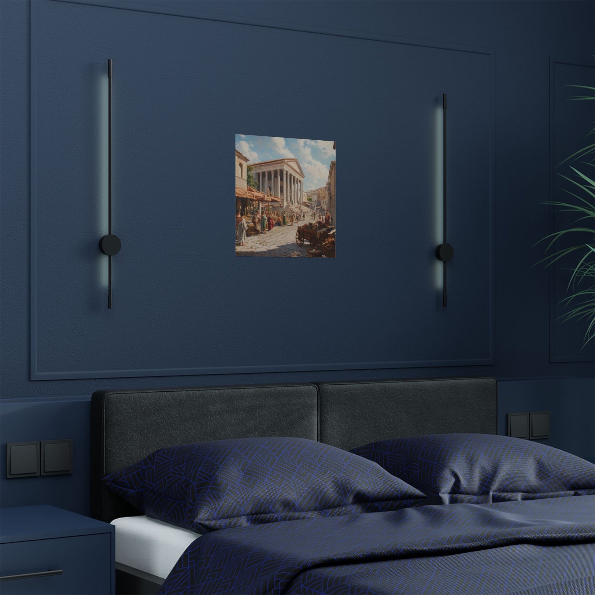 "Via Aurea" Satin Poster