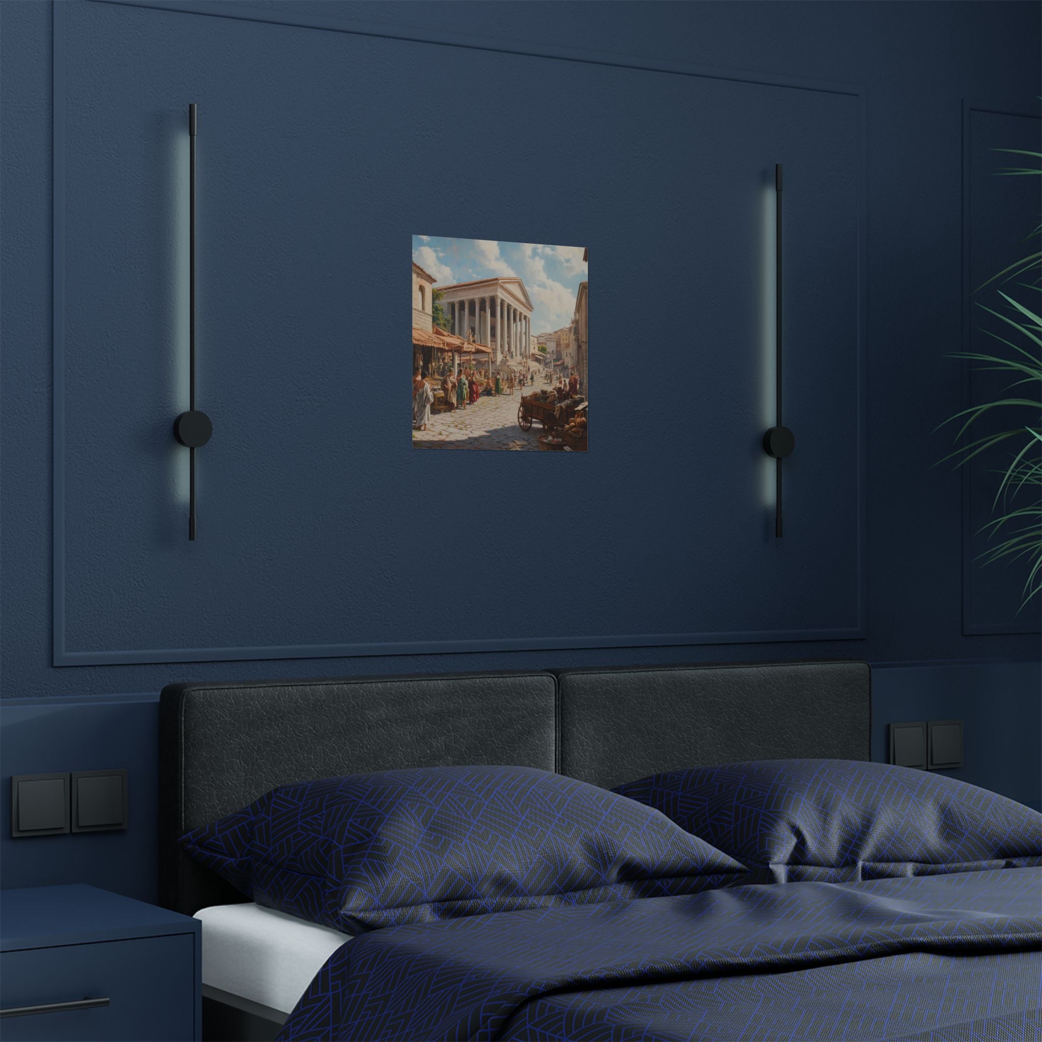 "Via Aurea" Satin Poster