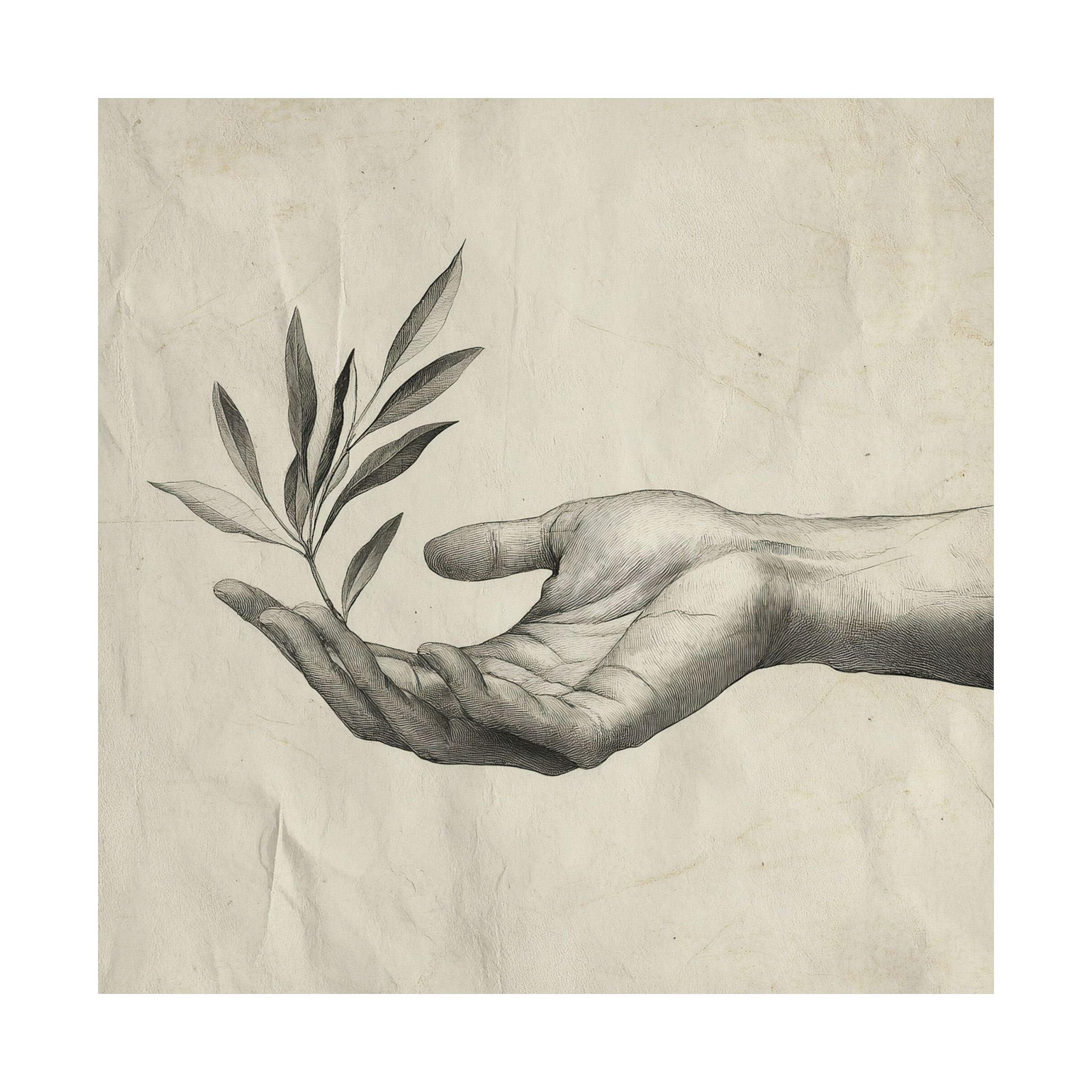 "Olive Offering" Satin Poster