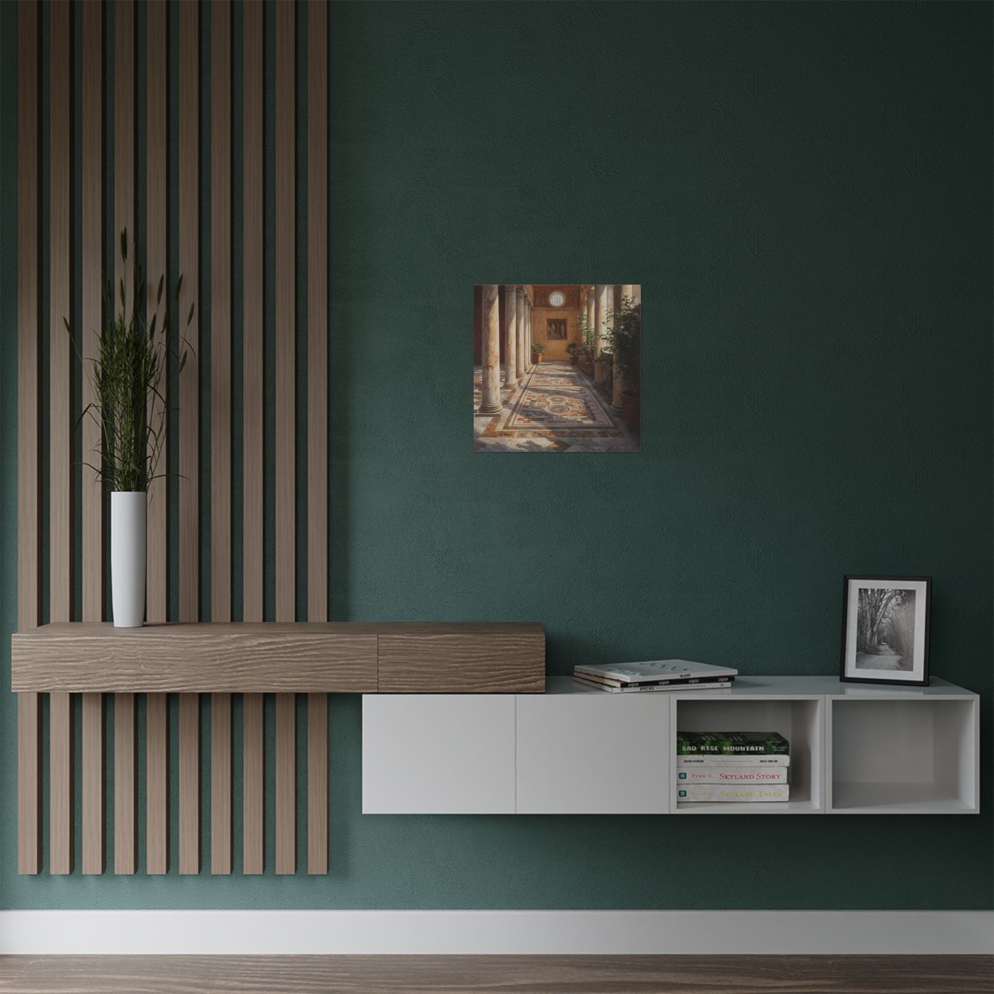 "Echoes of Marble and Mosaic" Satin Poster