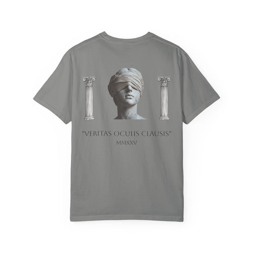 "Veritas Oculis Clausis” Blindfold Tee